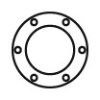 DAF 0740737 Gasket, exhaust pipe